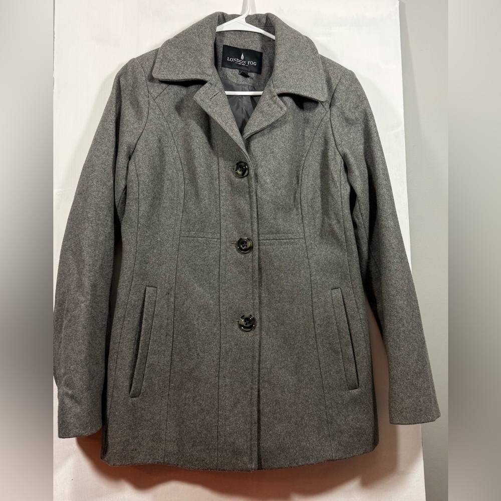 London Fog Women’s Size Small Wool Blend Peacoat.